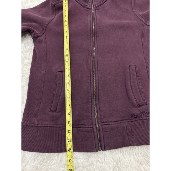 CARHARTT Women Purple Full Zip Fleece Jacket Lined Work Outdoors MEDIUM Spellout - Picture 12 of 13